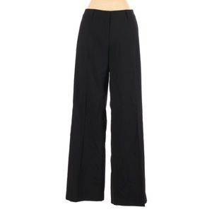 Milly Black Silk Wide Leg Trouser Pants 2